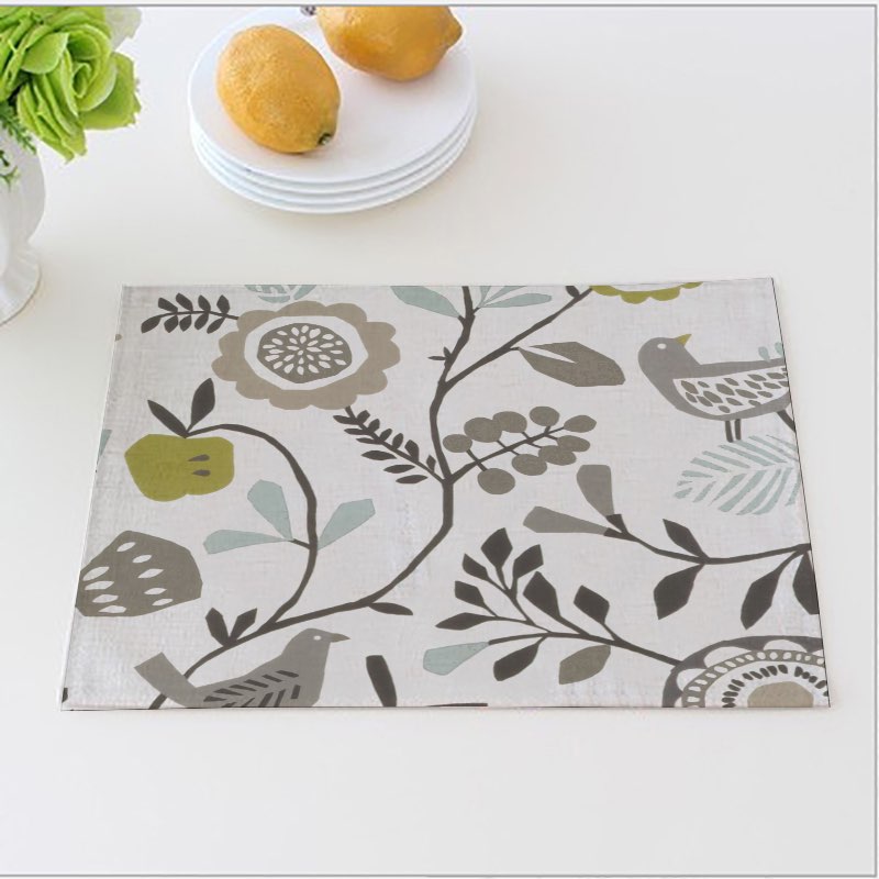 Nature Dinner Mats Neutral Plants