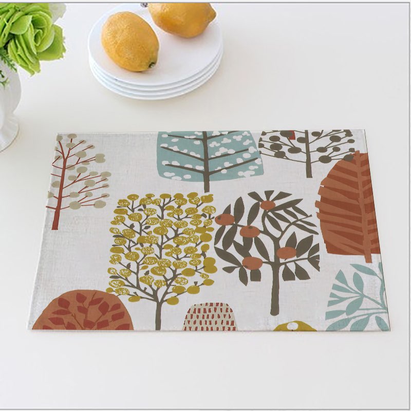 Sunset Dinner Mats Fruit Trees
