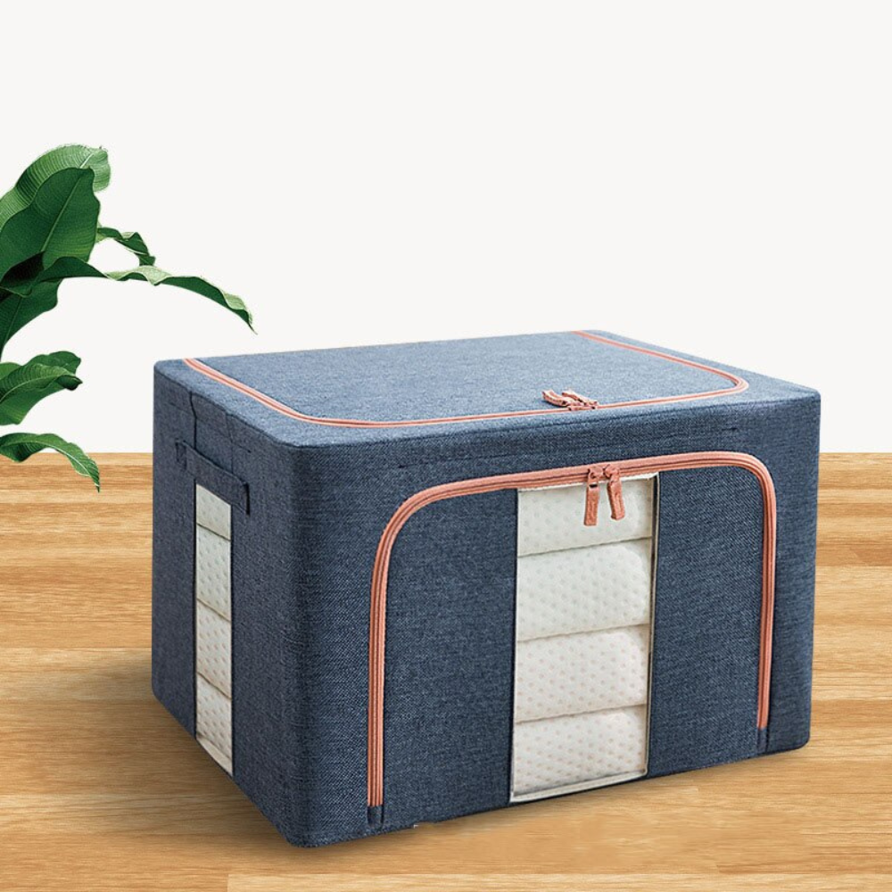 Storage Box Organizer Denim Blue
