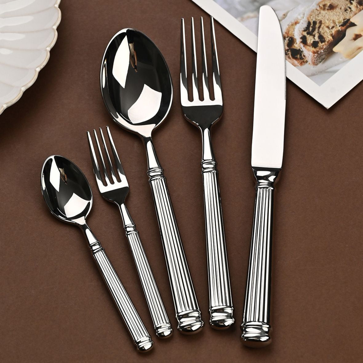 Imperium Roman Column Flatware Set 4 Sets - 20 Pieces