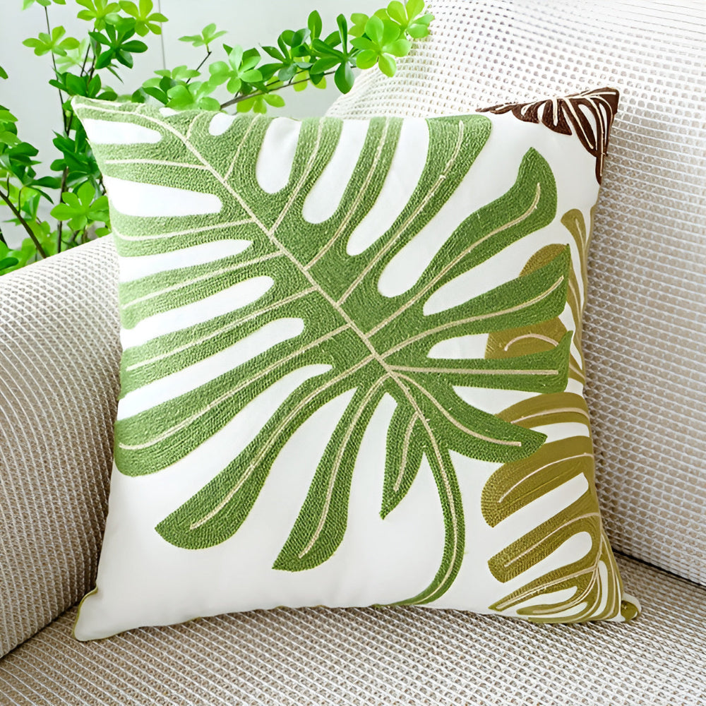 Verdant Paradise Cushion Cover Botanical Harmony