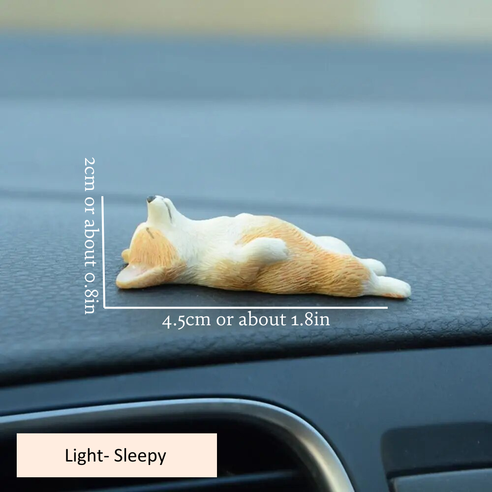 Mini Corgi Decoration Light Sleepy