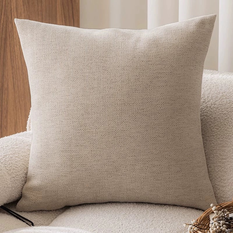 French Vintage-Inspired Cushion Covers Mantra Oatmeal Color