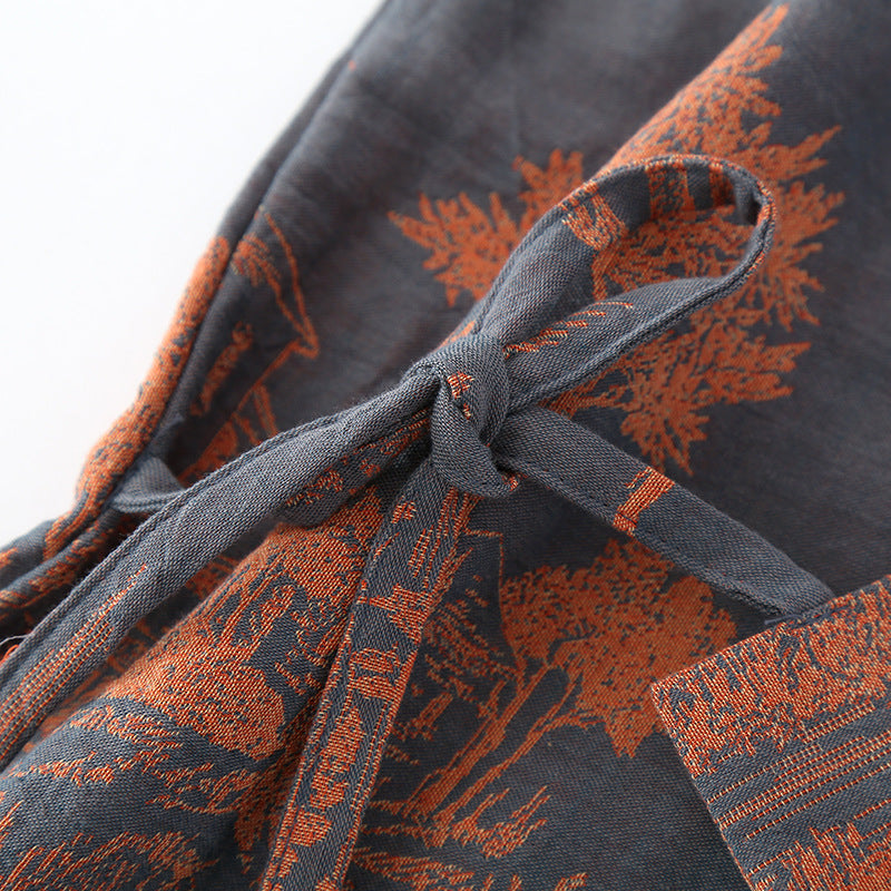 Men’s Cotton Bathrobe Lightweight Kimono