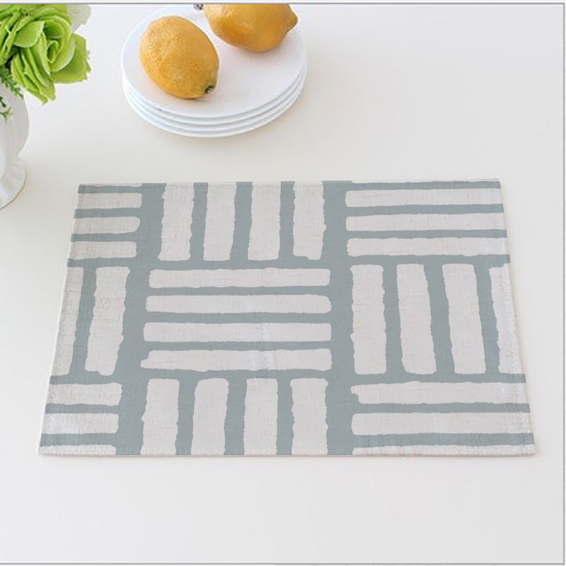 Scandinavian Dinner Mats Pale Bars