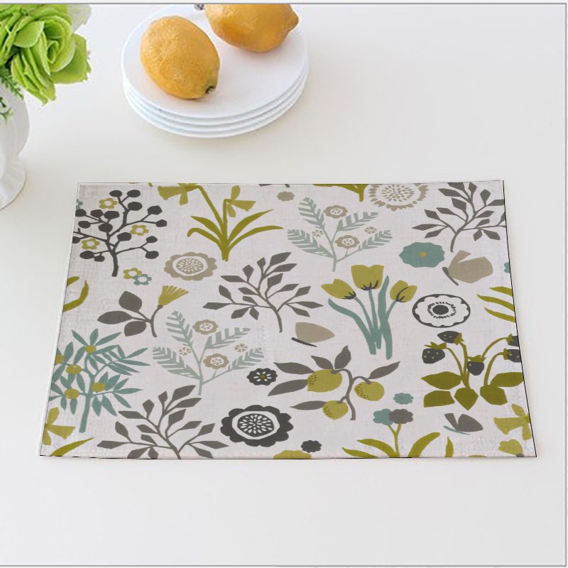 Nature Dinner Mats Fresh Garden