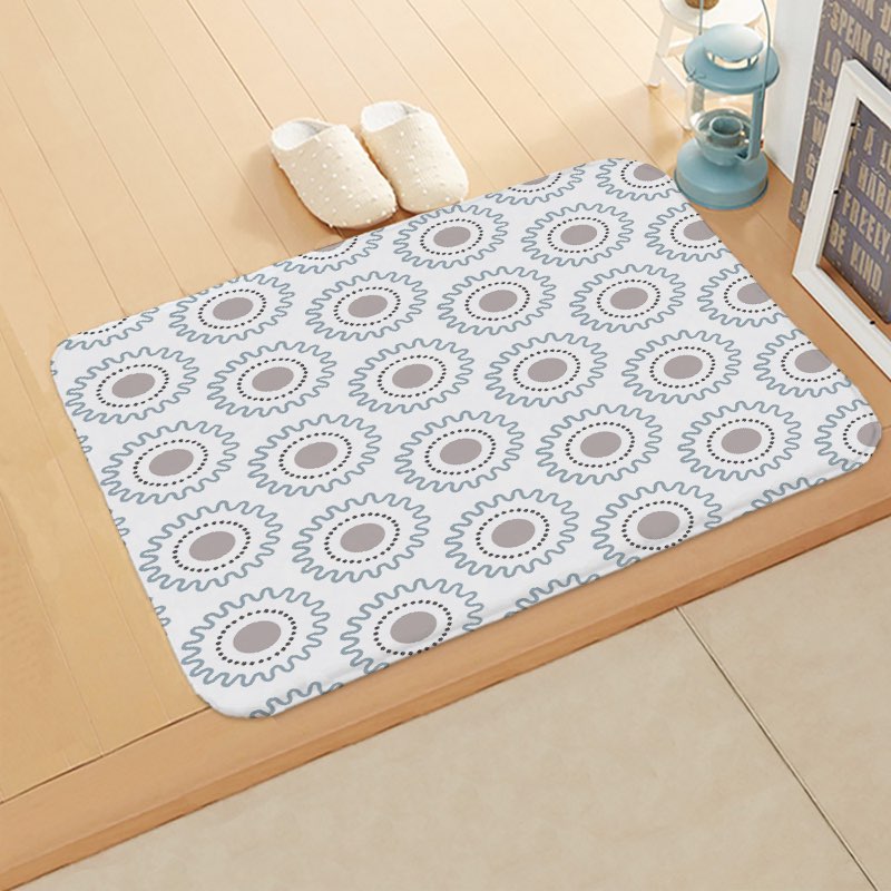 Scandinavian Floor Mats Modern Circle