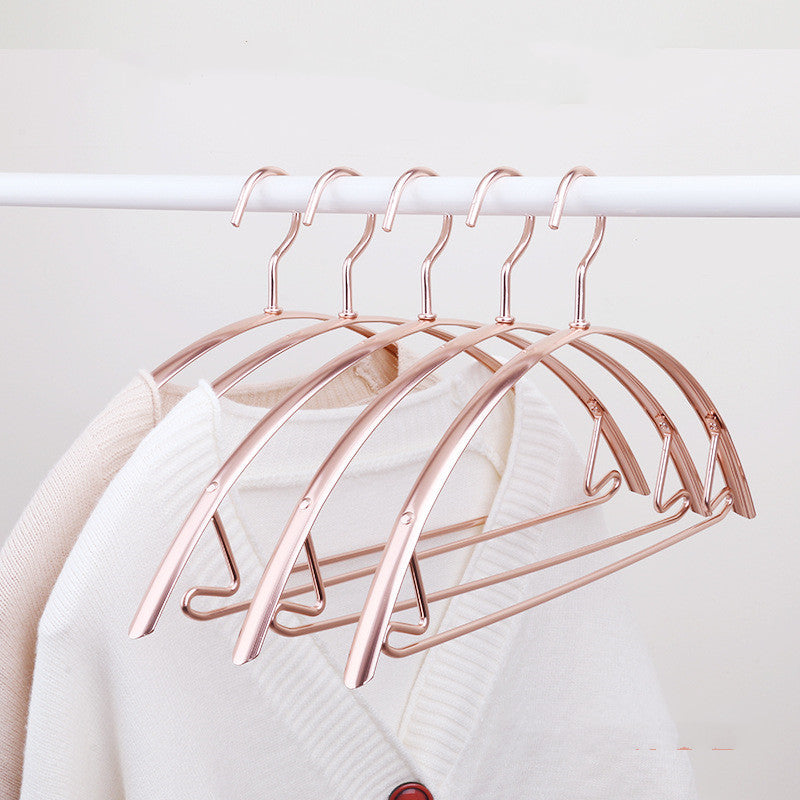 Arched Aluminum Clothes Hangers Rose Gold Standard