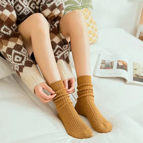 Warm Wool Crew Socks 7-Pack Women