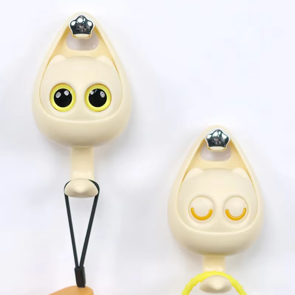 Creative Cat Wall Hook Yellow