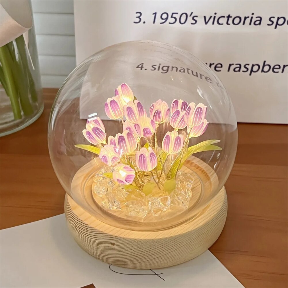 Tulip Night Light Purple 16 Tulips