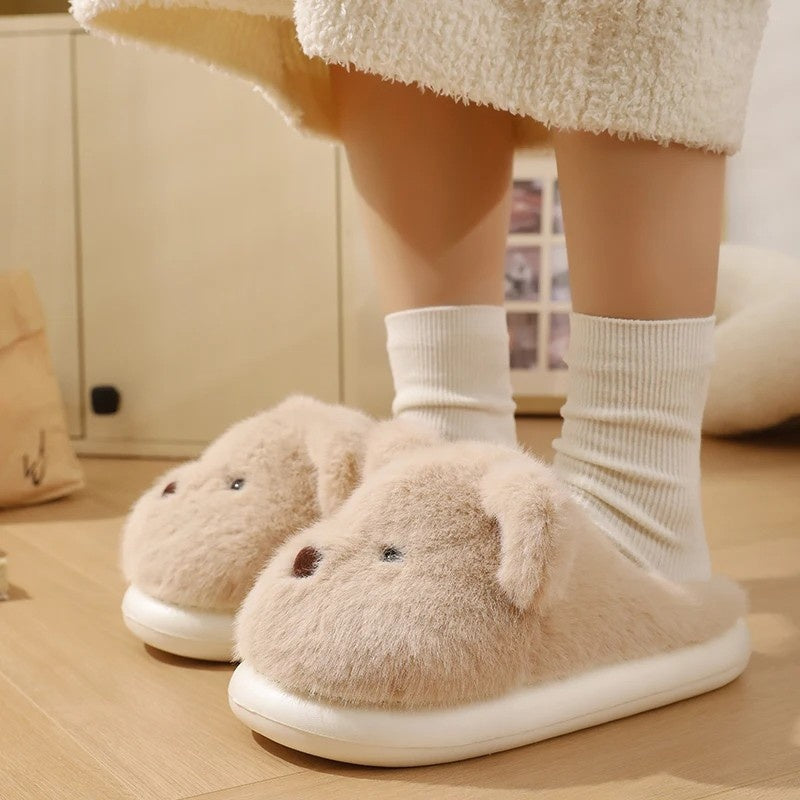 Women's Teddy Bear Plush Slippers