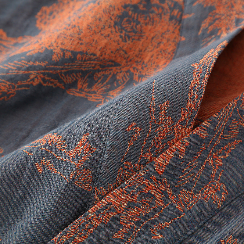Men’s Cotton Bathrobe Lightweight Kimono