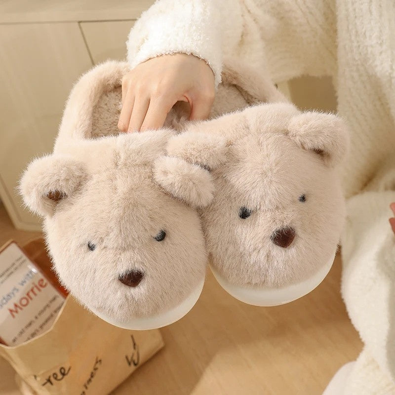 Women's Teddy Bear Plush Slippers