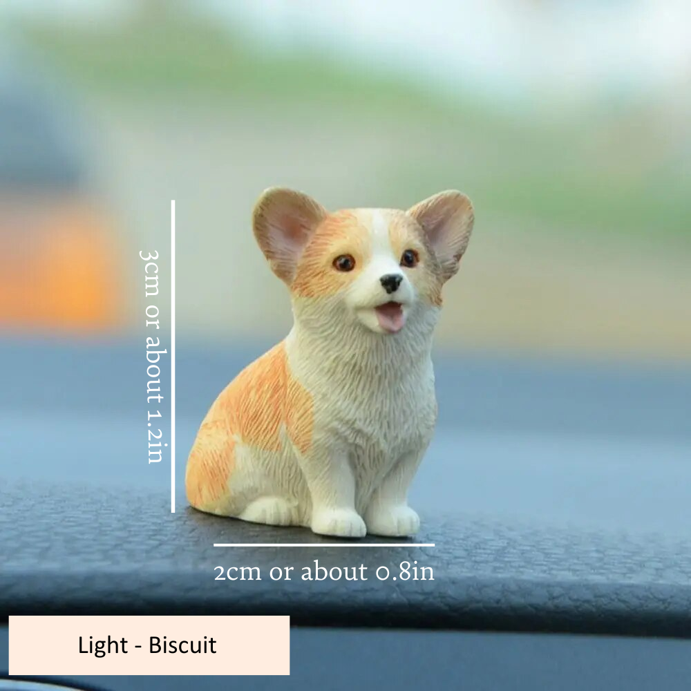Mini Corgi Decoration Light Biscuit