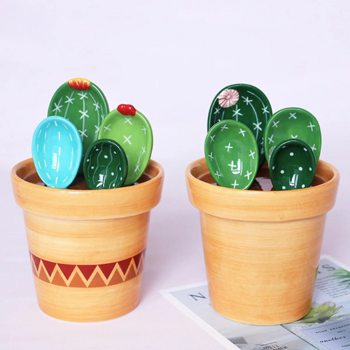 Cactus Measuring Spoon Set 2 Pack Bundle (Save More)