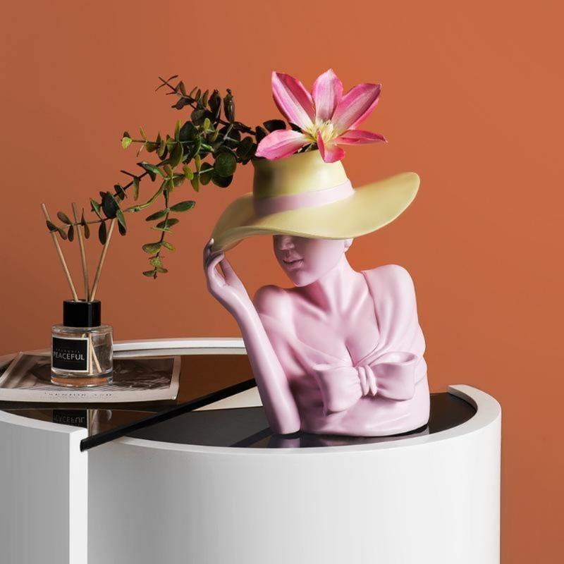 Woman Cap Container Pink
