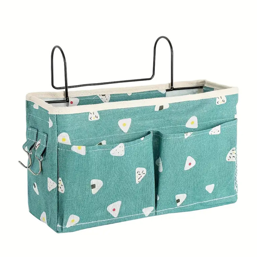 Hanging Organizer Bag Blue Print