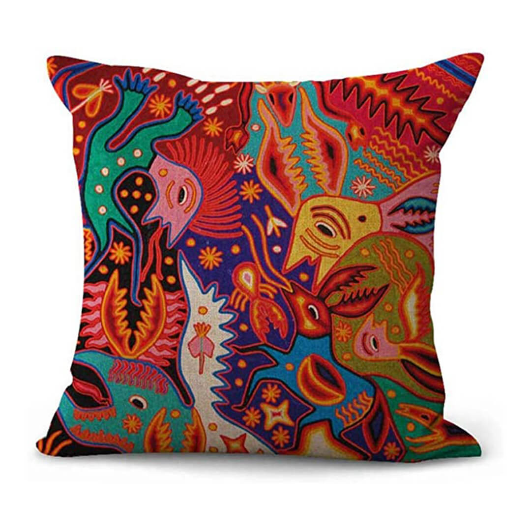 Huichol Cushion Covers Visions