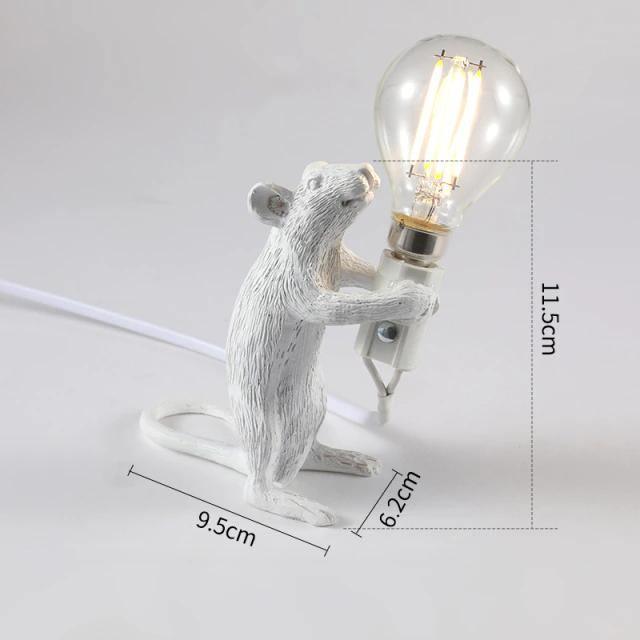 The Mice Lamp White Standing
