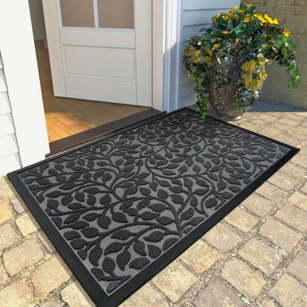 Olive Grove Elegance Door Mat Gray