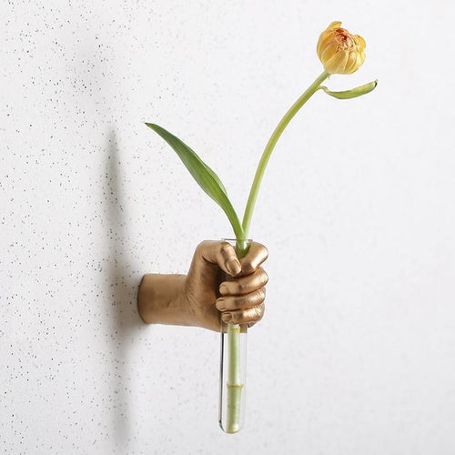 Blossom Hand Wall Vase Goldenrod
