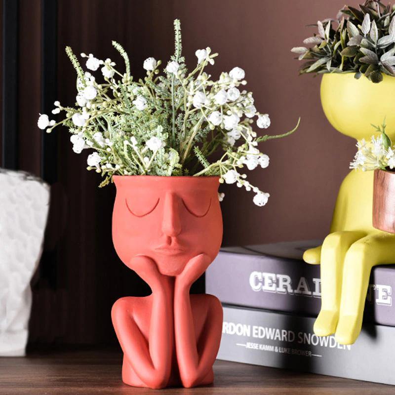 Gentle Grace Ceramic Planter Tomato