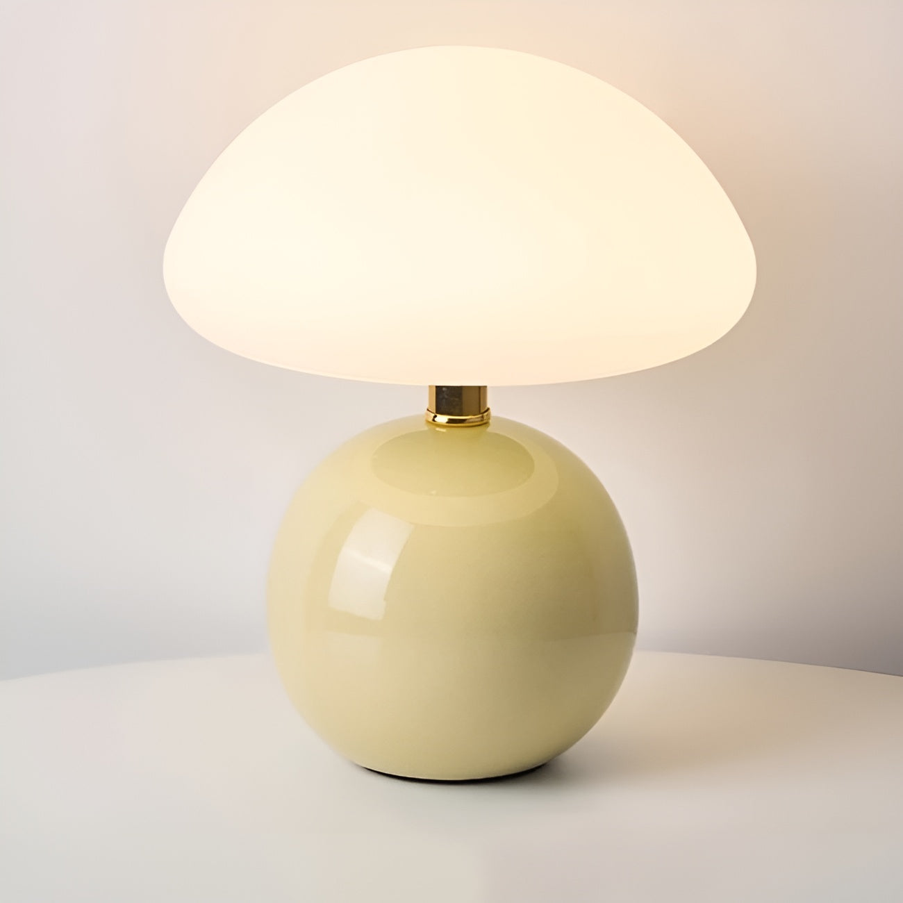 Modern Mushroom Table Lamp Green USB