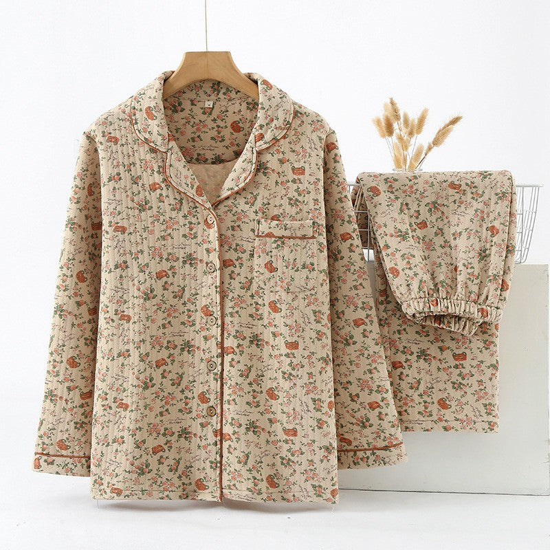 Women's Vintage Cotton Pajama Set