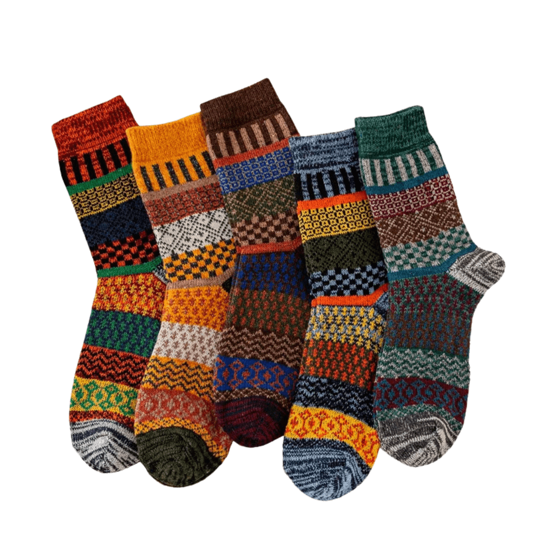 Men's Thermal Wool Socks 5-Pack Winter