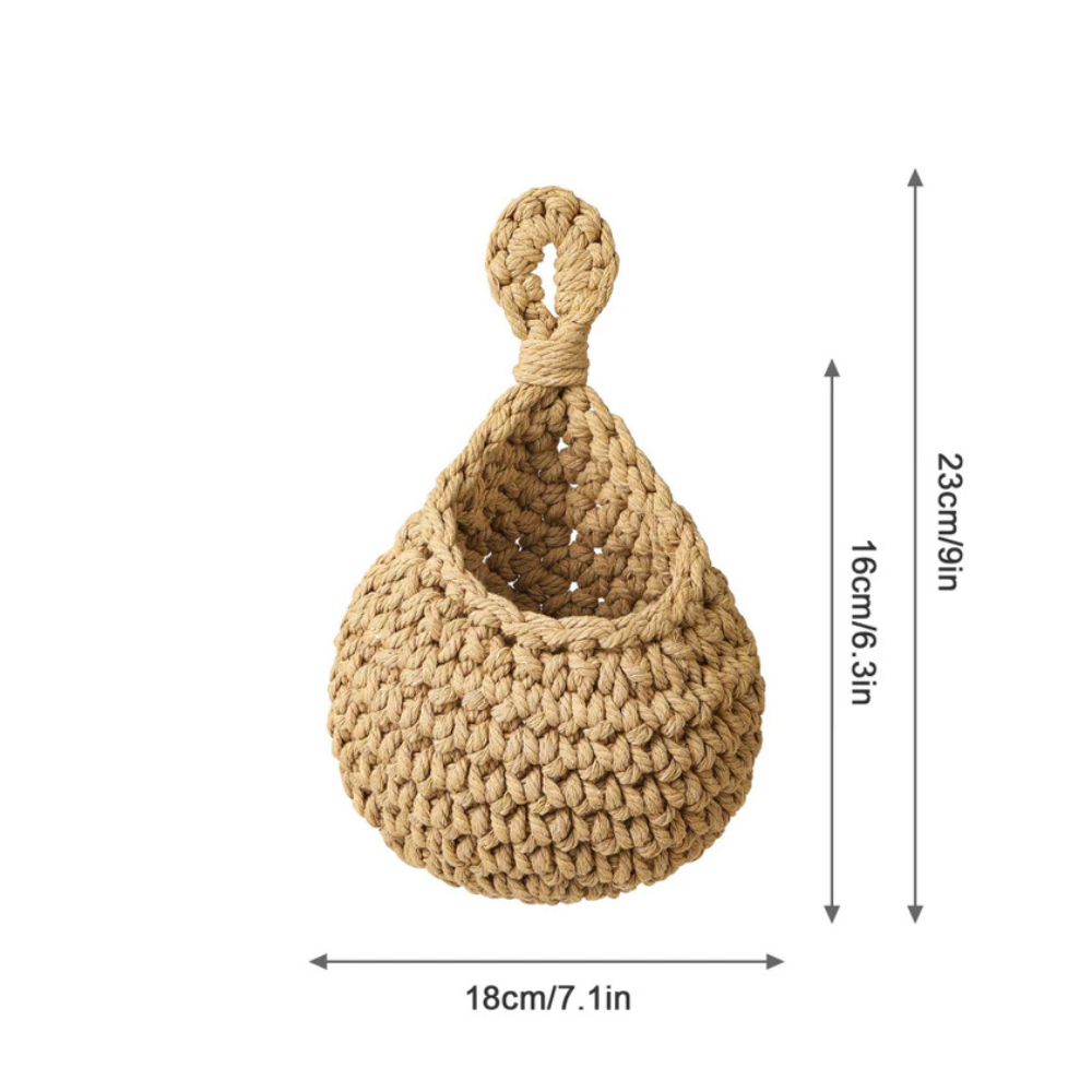 Handcrafted Boho Hanging Basket S