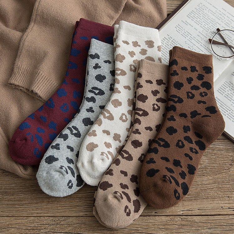 Women's Leopard Thermal Socks