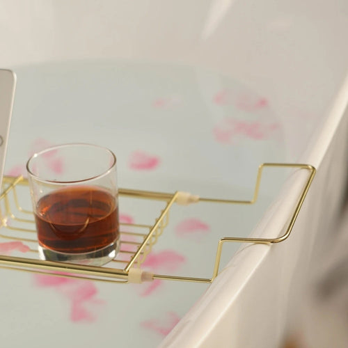 Adjustable Stainless Steel Bathtub Caddy Tray