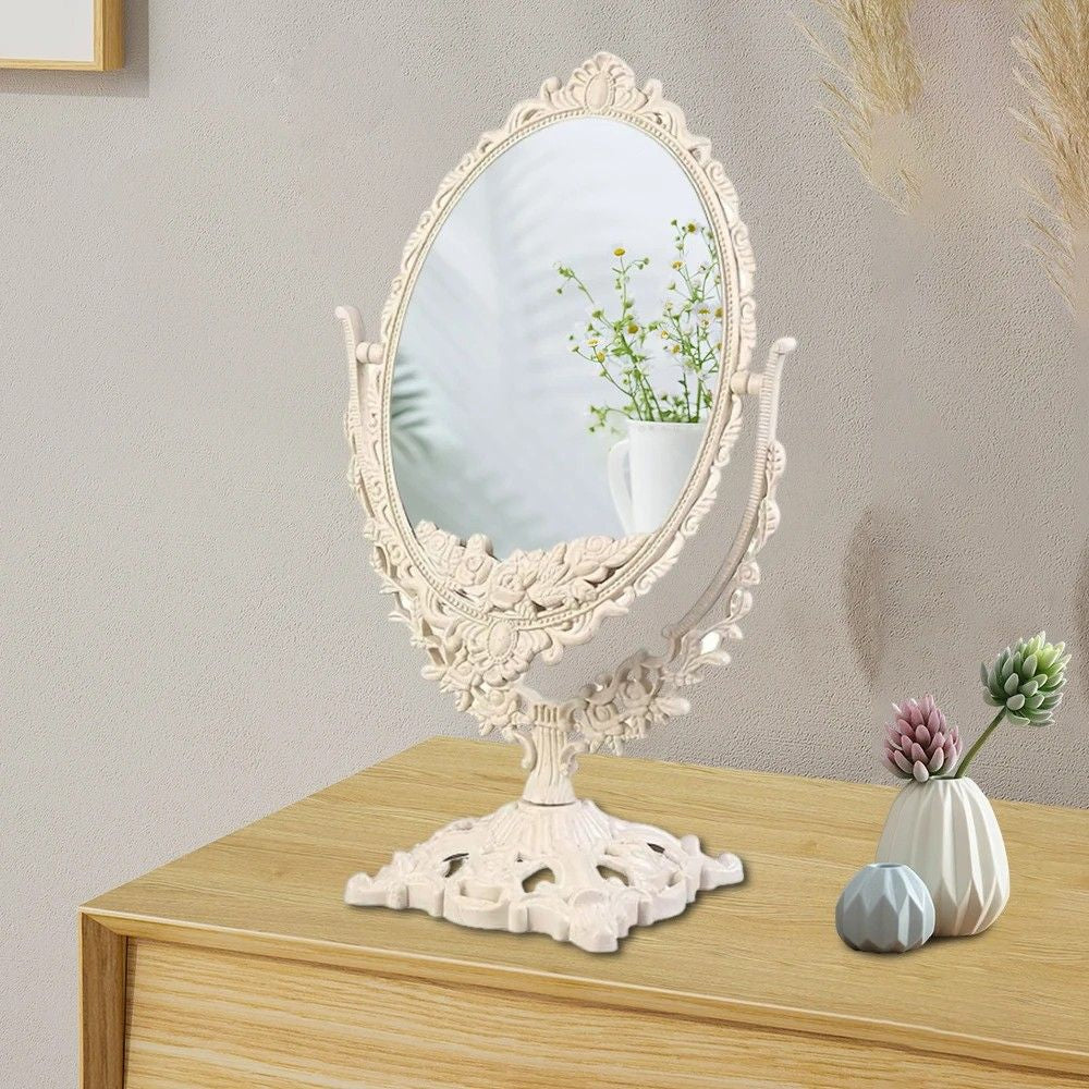 Fleur Antique Vanity Mirror