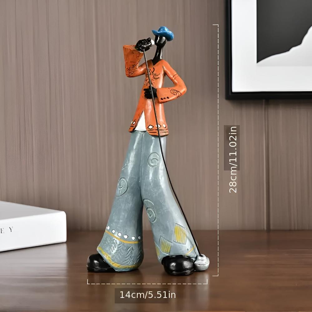Jazz Musical Band Resin Figurine Soul Singer