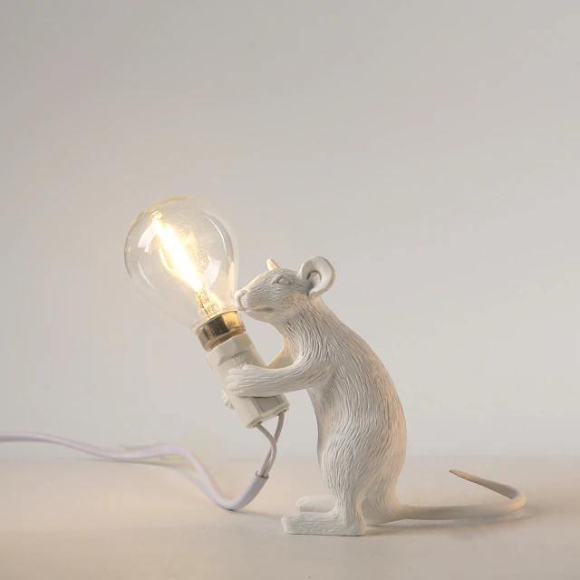 The Mice Lamp White Sitting