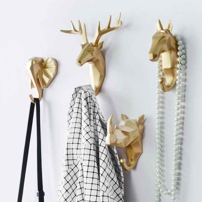 Oriental Animal Hooks 4 Pieces Gold Bundle (Save More)