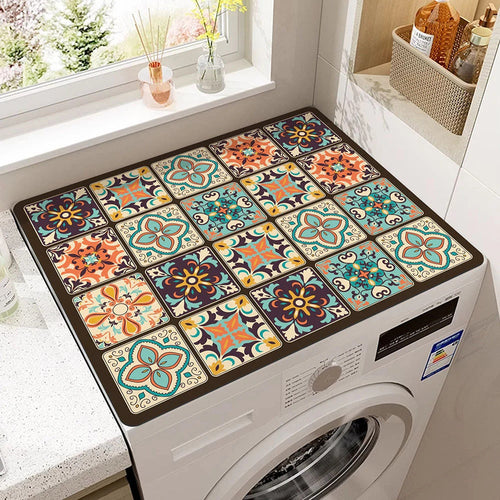 BohoShield Appliance Mat Retro Plaid 20"x24"