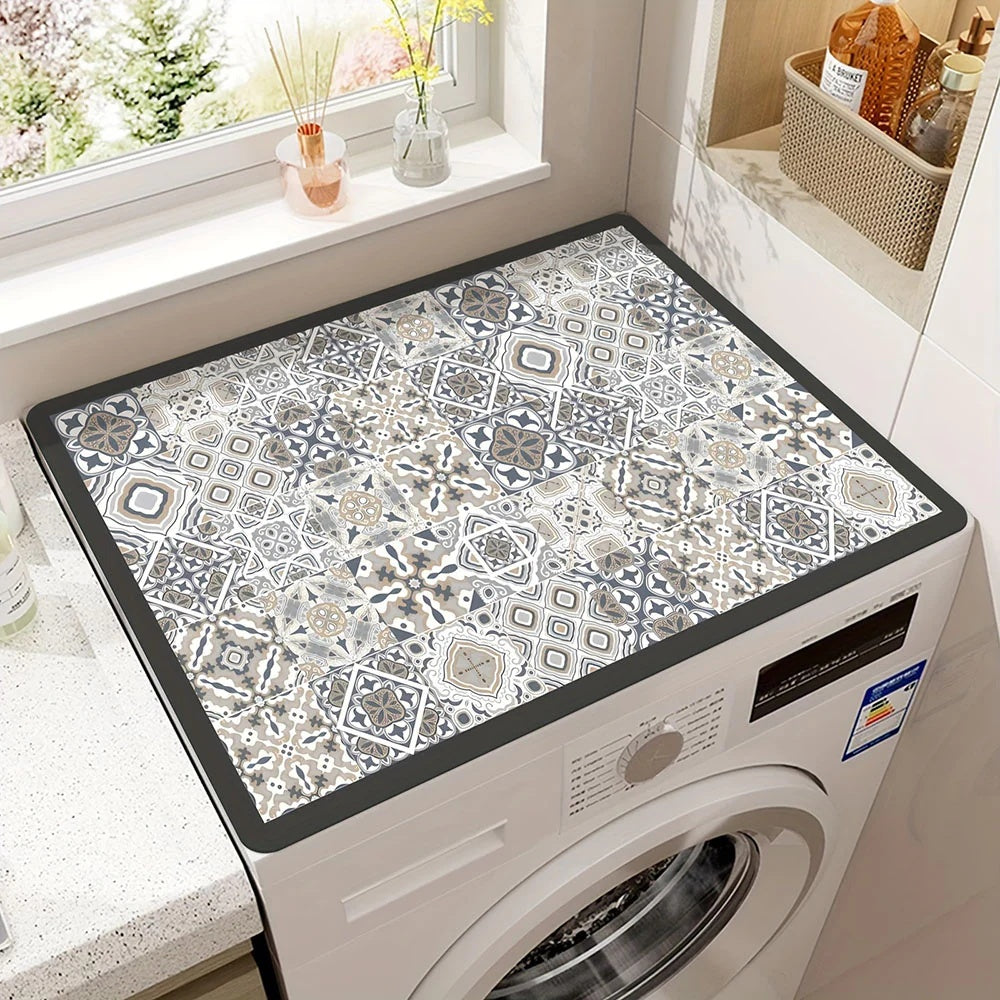 BohoShield Appliance Mat Gray Plaid 20"x24"