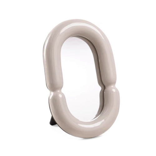 Ceramic Chic Mirror Brown