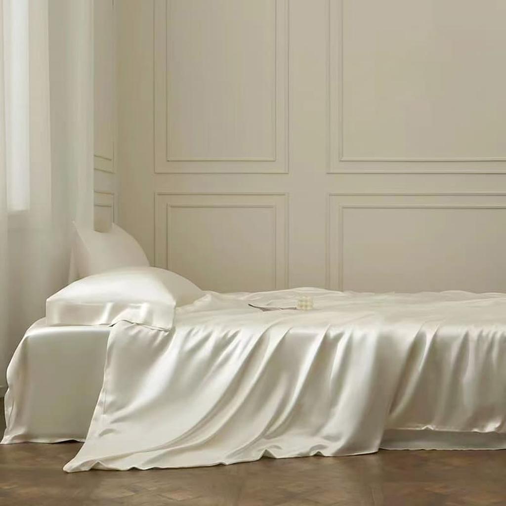 22 Momme Silk Sheet - White