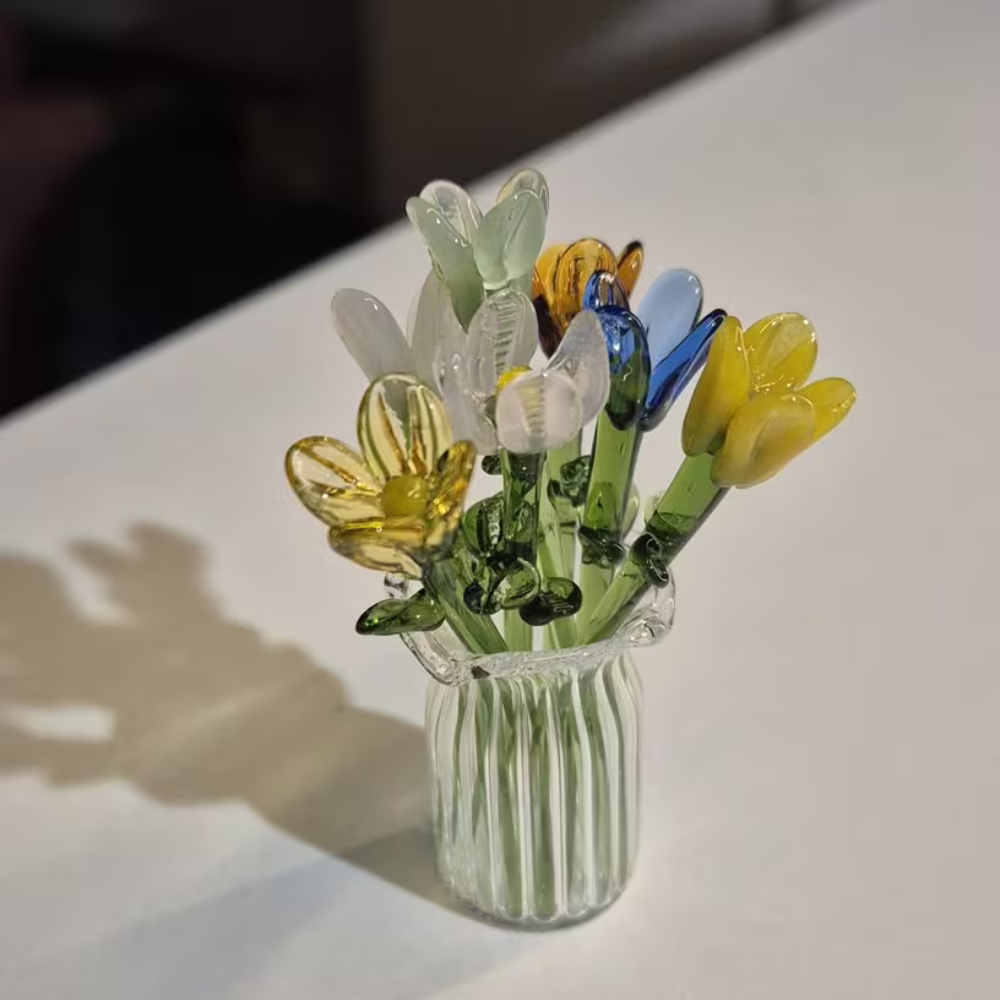 Glass Flower Bouquet