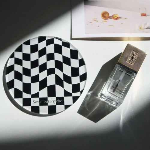Checkered Coasters Black & White
