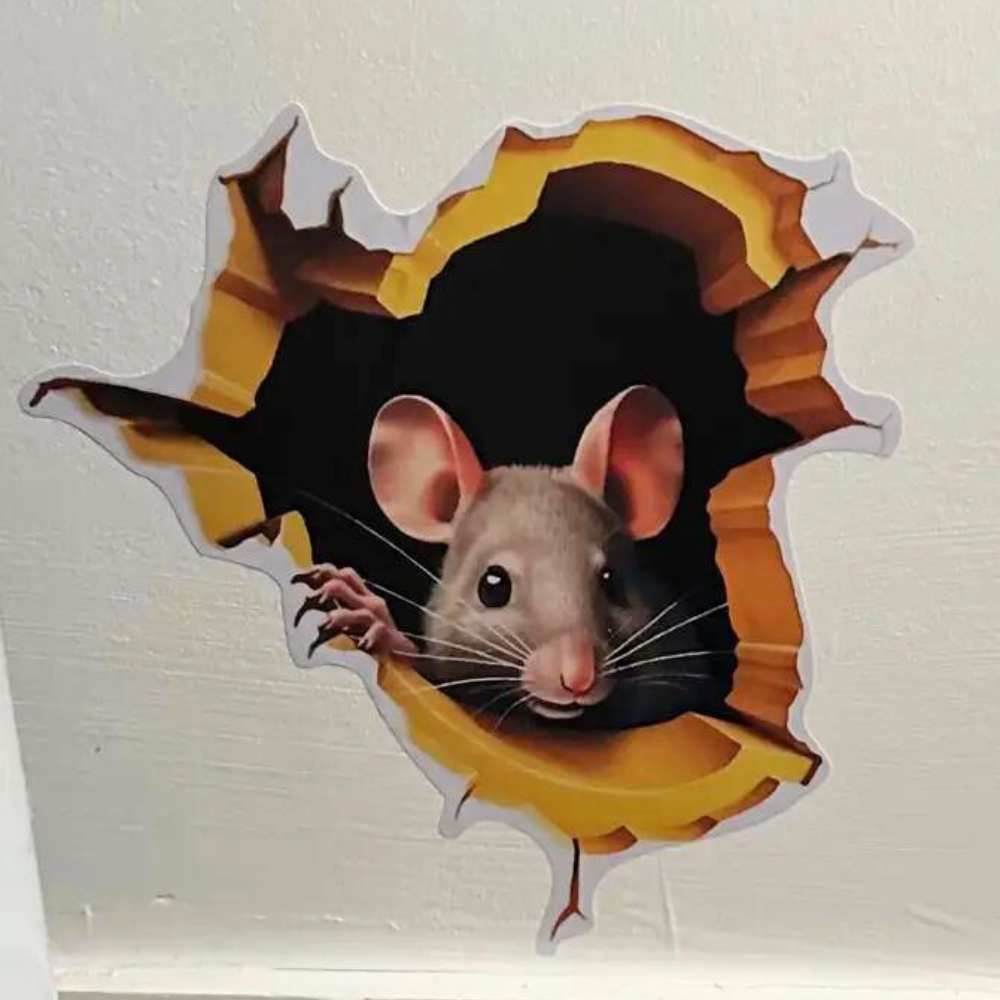 Mouse Nook Decal Peaking Mouse
