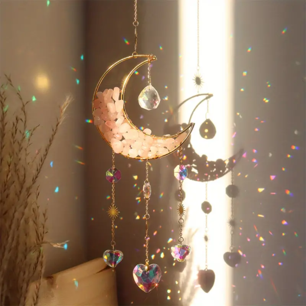 Moon Crystal Suncatcher Powder Crystal