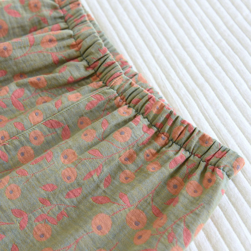 Women's Cotton Pajama Set - Top & Trousers