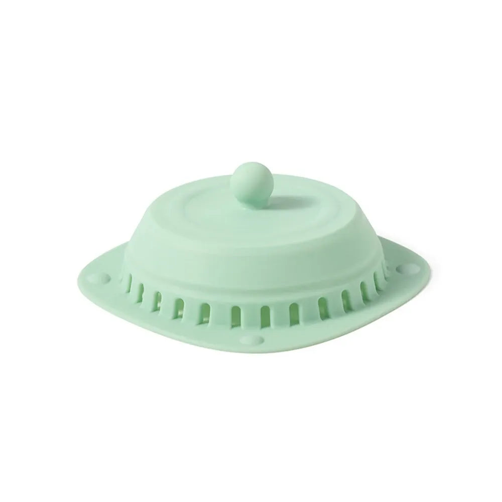 Silicone Drain Cover - Shower & Floor Drain Cover Light Green