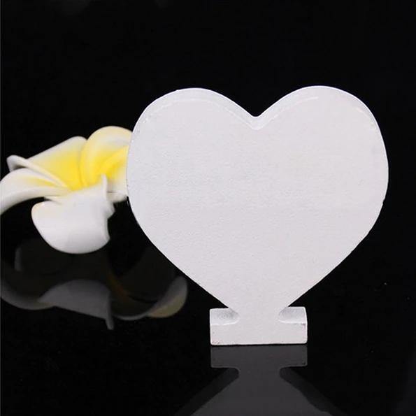 White Standing Mountable Wood Letter Heart