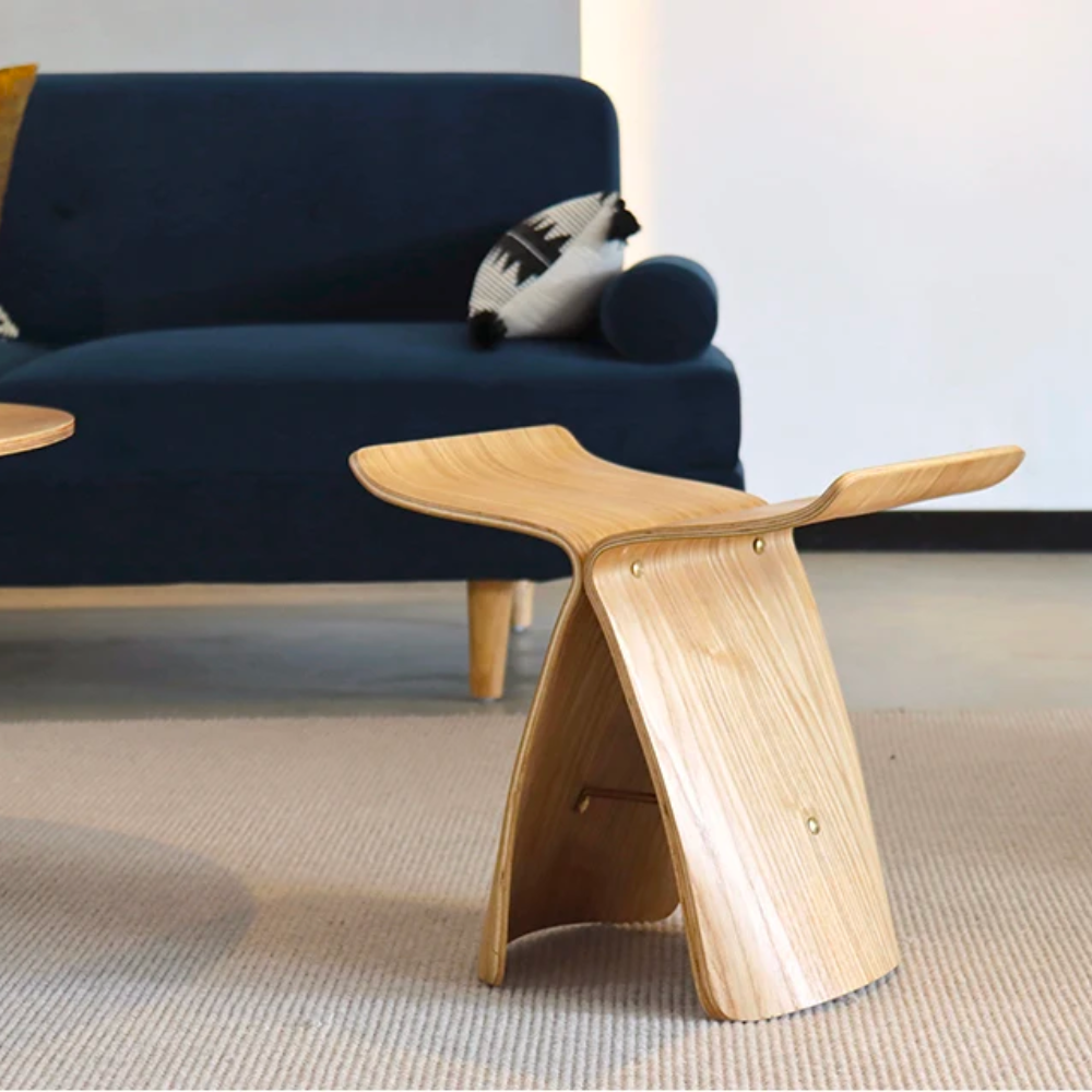 Danish Butterfly Table Ash Log