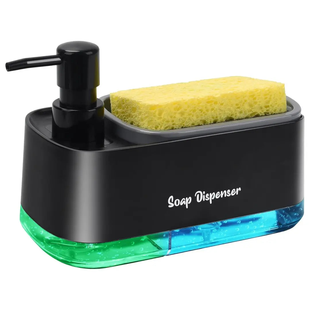 Dual Soap & Lotion Dispenser Black